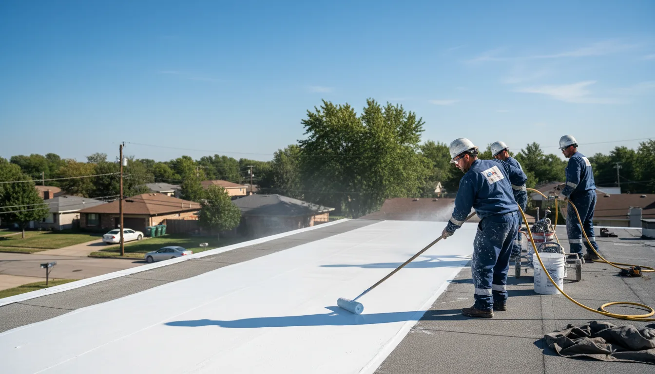 Commercial roof coating in Caraway, AR near me